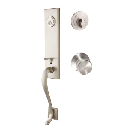 Sure-Loc Hardware Sure-Loc Hardware Solitude Handleset, Tulip Handleset Trim, Satin Nickel SL507-TL 15